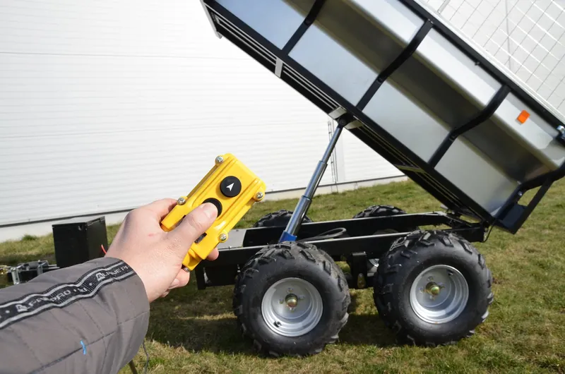 Kabelové ovládání sklápění vozíku FARMER PROFI 4W Hydraulic