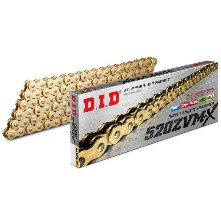 450MT/800NK Řetěz D.I.D 520 ZVM‑X (zlatý)
