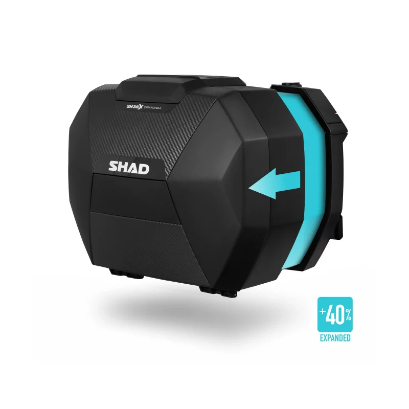 Boční kufry SHAD SH38X karbon (sada 2 ks)