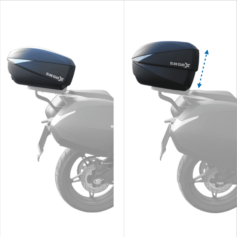 Nastavitelny motocyklovy box shad sh58x - foto 6