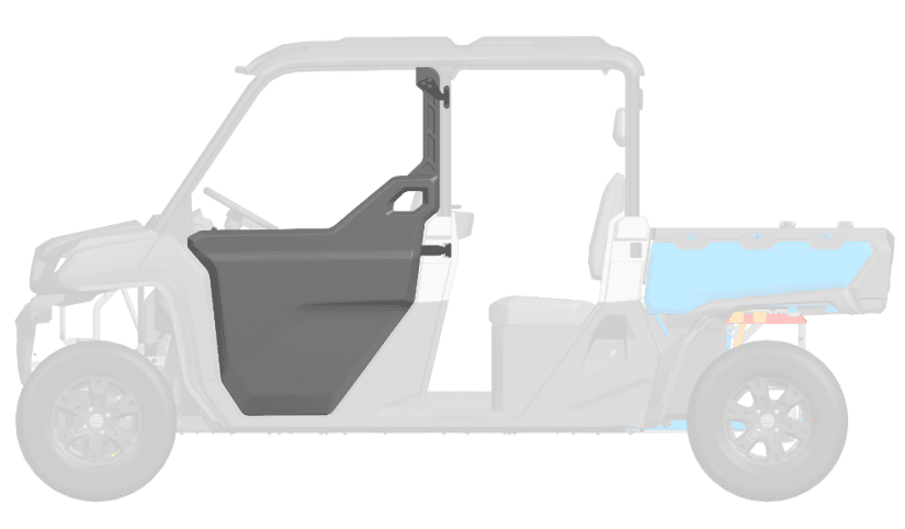 UTV1000 XL Přední polodveře CFMOTO (pár)