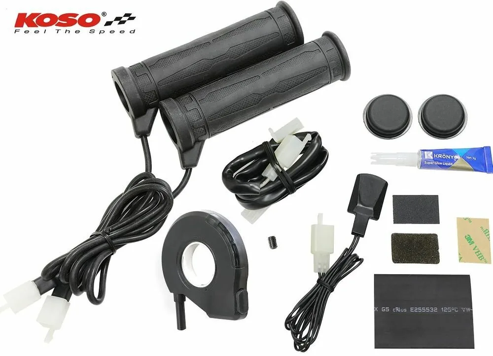 Vyhřívané čtyřkolové rukojeti KOSO HG‑07