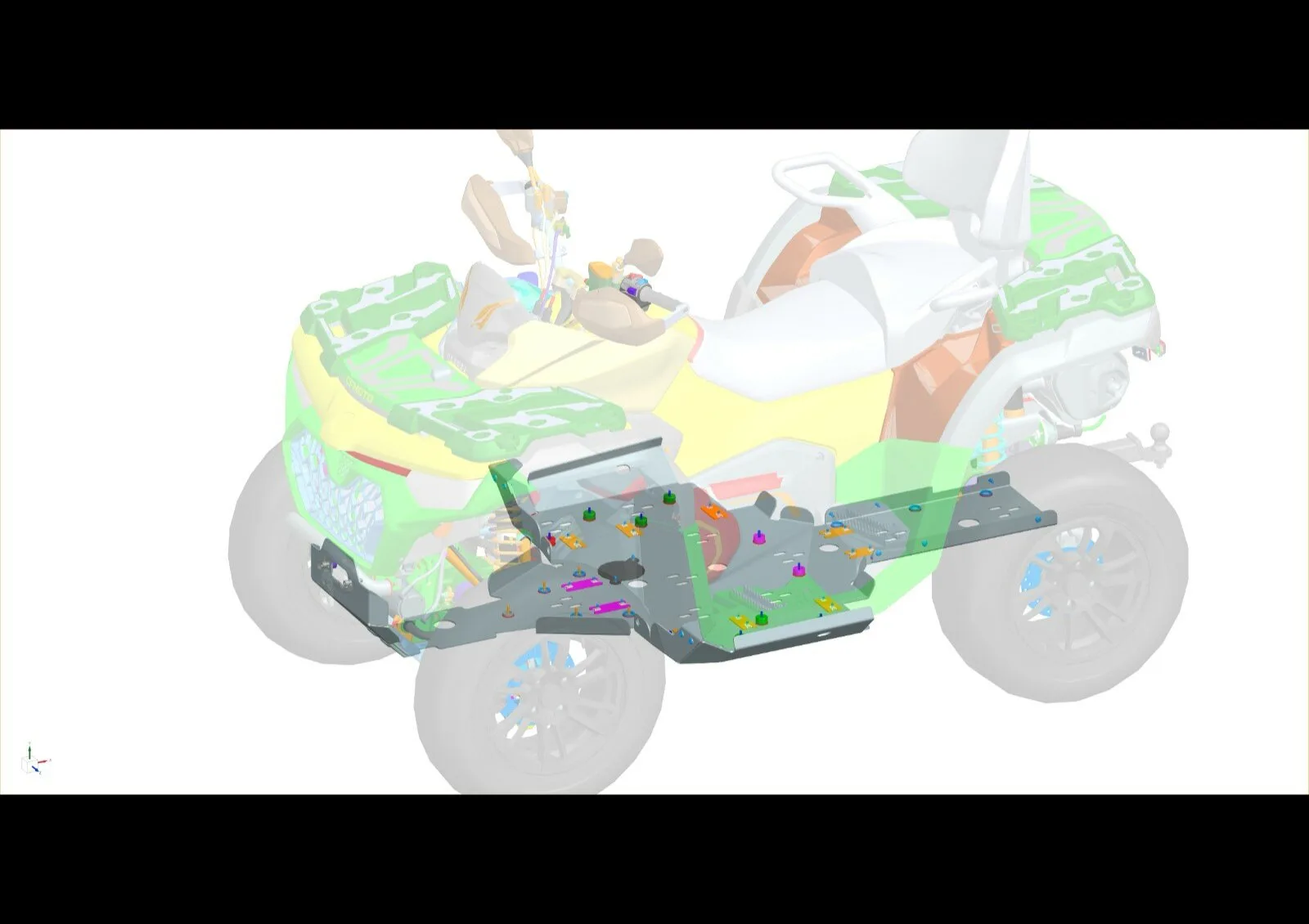 X850/X1000 G3 Kryt středu podvozku hliníkový CFMOTO