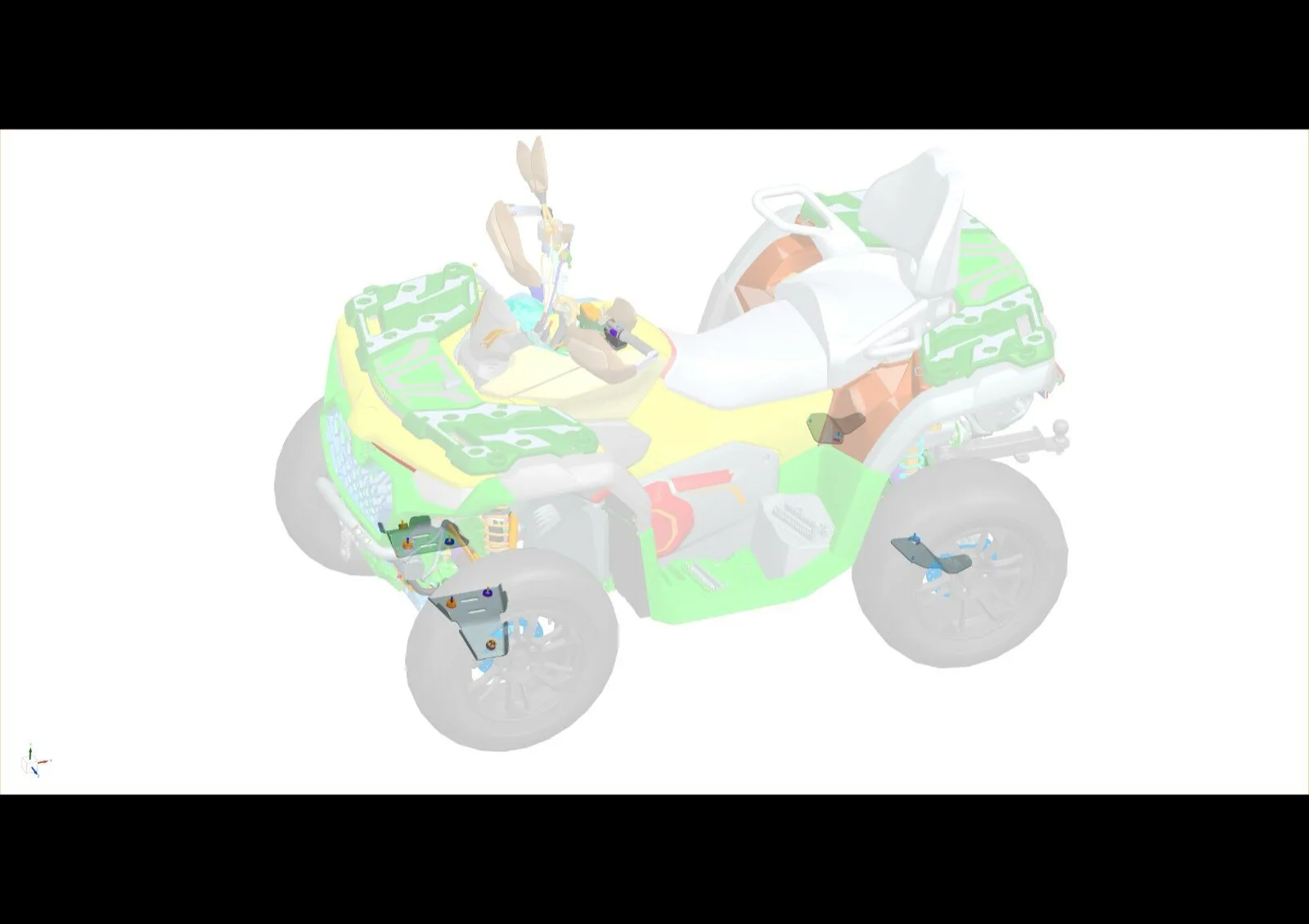 X850/X1000 G3 Kryty ramen hliníkové CFMOTO